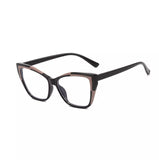 FELRES TR90 Women Cat Eye Anti Blue Light Myopia Nearsighted Glasses Full Frame Glasses