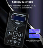 Professional Precise P028-II Tattoo Power Supply Dual Mode LCD Screen with Pedal