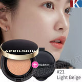 APRILSKIN Magic Snow Cushion 3.0+Refill #21 Light Beige KOREA FACE MAKEUP No.1