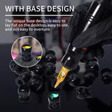 YILONG 200-1000PCS Tattoo Ink Cups Skull Shape with Base Permanent 4Colors Caps - Color Black 5 Pack(1000 pcs)