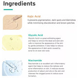 Korean Beauty Face Cream - Enrich Glycolic Acid, Kojic Acid, Hyaluronic Acid, B3