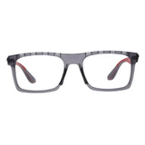 Sporty Full Rim Photochromic Brown Reading Glasses Transition Sunglasses Reader (Gray & Red, +1.00)