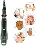 GOLDEN HOMETEK Meridian Acupuncture Pen Energy Pain Therapy Relief With 3 Massage Head