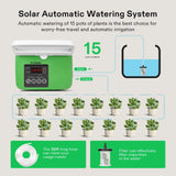 VIVOSUN Solar Automatic Drip Irrigation Kits with Timer, 3W Output, Solar Powere