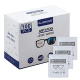 Anti-Fog Lens Wipes ,Pre-Moistened Individual wrap Wipes for Eye Glass 100-Pack