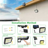 1200000lm LED Solar Street Light Security Flood Lamp Motion Sensor Outdoor Wall