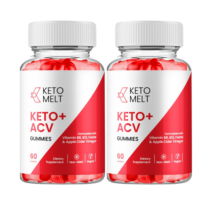 2-Pack Keto Melt Gummies - Keto Melt ACV Keto Gummies Weight Loss - 120 Gummies