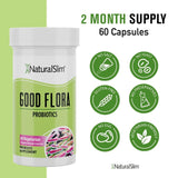 NATURALSLIM GOOD FLORA Probiotic Supplement - 7 Powerful Probiotic Strains & ...