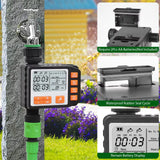 LAKEFOREST Sprinkler Timer Outdoor Irrigation Water for Garden Rain Automatic Faucet Timer