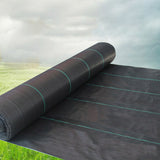 Heavy Duty Weed Barrier Fabric Woven Earthmat Ground Cover 3.2 Ounce Landscape - Size: 3FT x 200FT