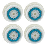 4-Pack Deep Pore Replacement Facial Brush Heads For Clarisonic Mia SmartPro