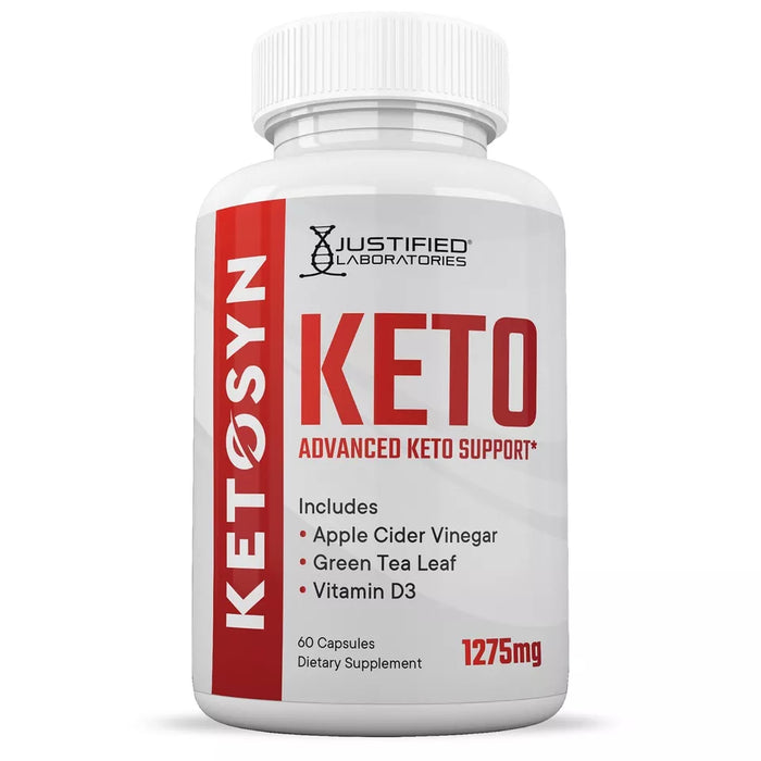 Ketosyn Keto ACV Pills 1275 MG Stronger Than Gummies Keto Support 1 Bottle
