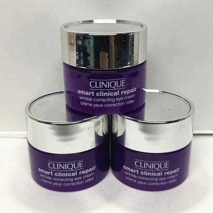 Lot of 3 Clinique Smart Clinical Repair Wrinkle Correcting Eye Cream 0.17oz/5ml