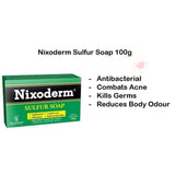 100g NIXODERM Sulfur Soap For Relief Of Common Skin Problems Vegetable Base