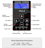 Professional Precise P028-II Tattoo Power Supply Dual Mode LCD Screen with Pedal