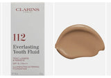 Clarins Everlasting Youth Fluid SPF 15 - #112 Amber - 30ml / 1 oz  New Boxed