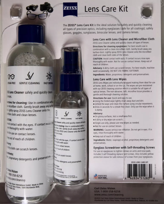 Zeiss 5-Piece Lens Eyeglass Cleaner Care Kit