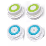 4-Pack: 2 Acne 2 Deep Pore Replacement Facial Brush Heads For Clarisonic Mia