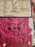 Sm. Pink Spicy Girl Dog T-Shirt, #ZW434-S