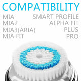 4-Pack Deep Pore Replacement Facial Brush Heads For Clarisonic Mia SmartPro