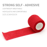 24pcs RED Tattoo Adhesive Bandage Grip Wrap Self Adherent Tape 5cm*4.5m