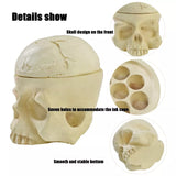 Tattoo Ink Cup Holder SOTICA 2Pcs Lots Design Hard Skull Resin Tattoo Ink Cap C