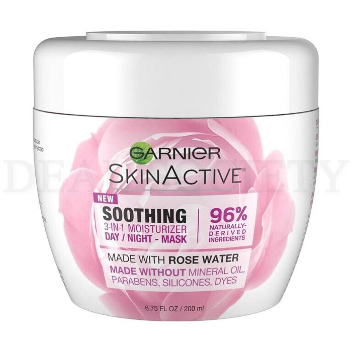 Garnier SkinActive 3-in-1 Face Moisturizer with Rose Water 6.7 Fl Oz