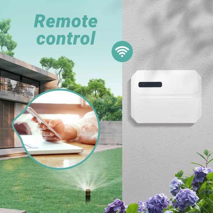 INKBIRD Lawn Water Sprinkler System WiFi Irrigation Controller Watering Timer Garden App - IIC-800-WIFI