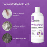 Whitening Shampoo for Dogs, Oatmeal Formula for Gentle & Soothing Coat Care