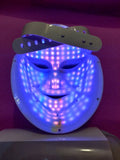 GENUINE Cleopatra Spa LED Light Therapy Mask- 7 Colors- RED BLUE