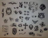 Pre Printed professional tattoo stencils for permanent ink & pig skin practice