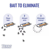 TERRO T300 Ant Killer II, Liquid Ant Baits, Package of 6 Bait Stations