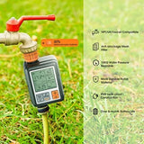 HOMITT Smart Sprinkler Timer Outdoor Irrigation Water Garden Rain Sensor Auto Shutoff