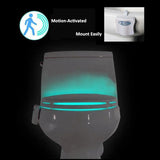 Toilet Night Light 8 Color LED Motion Activated Sensor Bathroom Bowl Seat