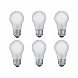 GE Appliance A15 Light Bulb Inside Frost 40 Watt NOT LED 6 Pack