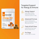 SensoVet Allergy Aid Soft Chews for Dogs - Immune Support Blend