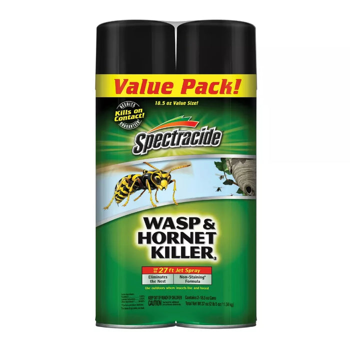 SPECTRACIDE 18.5oz Wasp & Hornet Twin Value Pack