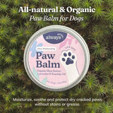 AlwaysPups Natural Paw Balm for Dogs - Moisturize & Soothe Dry Cracked Paws