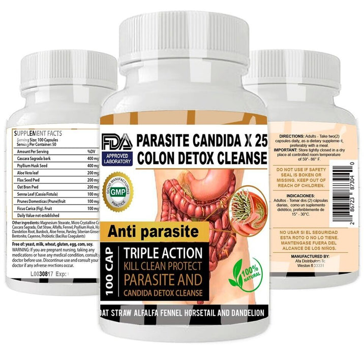 Parasite Detox Worm parasite cleanse colon support anti worm detox clean support fungus colon