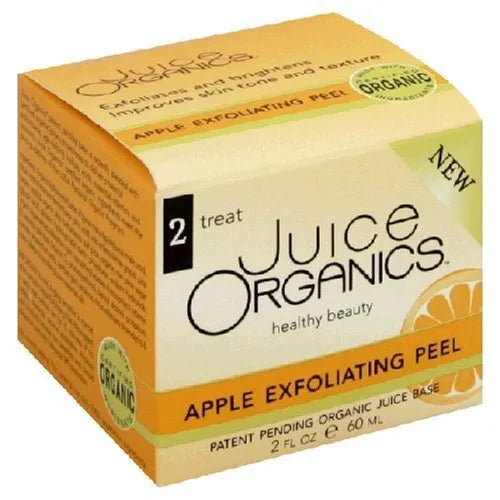 JUICE ORGANICS BEAUTY Apple Exfoliating Peel Face Treatment Mask Organic 2oz