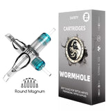 40PCS ASSORTED WORMHOLE DISPOSABLE TATTOO CARTRIDGES NEEDLE 3/5/7/9RL 5/7M 5/7CM