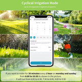 DIIVOO Outdoor Garden Faucet WiFi Sprinkler Timer 2 Zone Water Hose Timer 2 Outlet