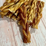 Extra Hard Braided Bully Sticks for Dogs, All Natural Dog Treats- Count 1pack single