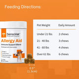 SensoVet Allergy Aid Soft Chews for Dogs - Immune Support Blend