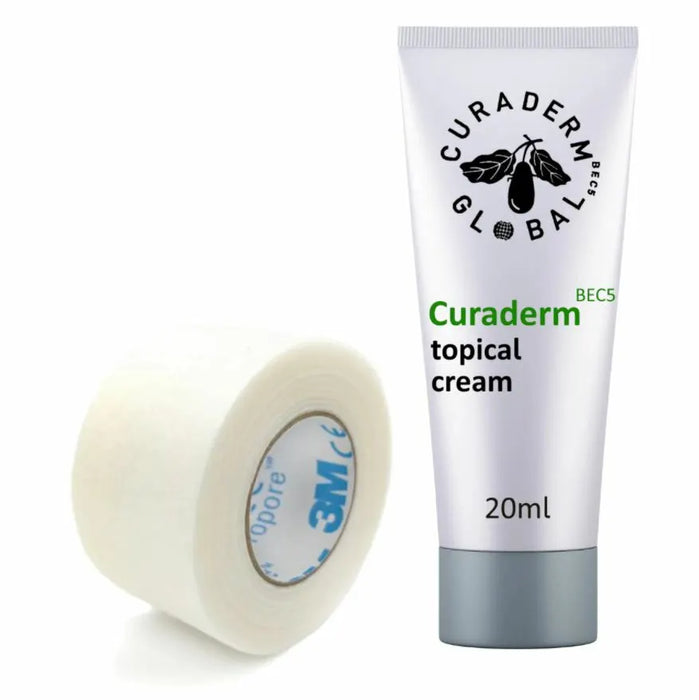 Curaderm BEC5 Cream and FREE 3M Micropore Tape