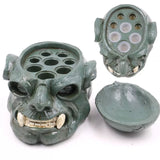 Tattoo Ink Cup Holder SOTICA 2Pcs Lots Design Hard Skull Resin Tattoo Ink Cap C