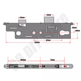 GU Gearbox Door Lock Centre Case Old Style Replacement uPVC Mechanism 35mm