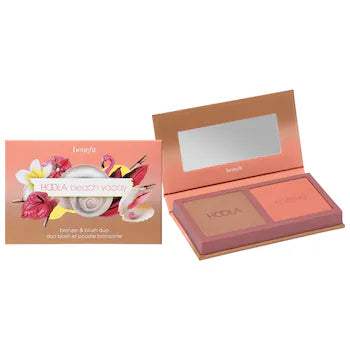 BENEFIT Hoola Beach Vacay Matte Bronzer & Warm Seashell - Pink Blush Duo 0.08oz