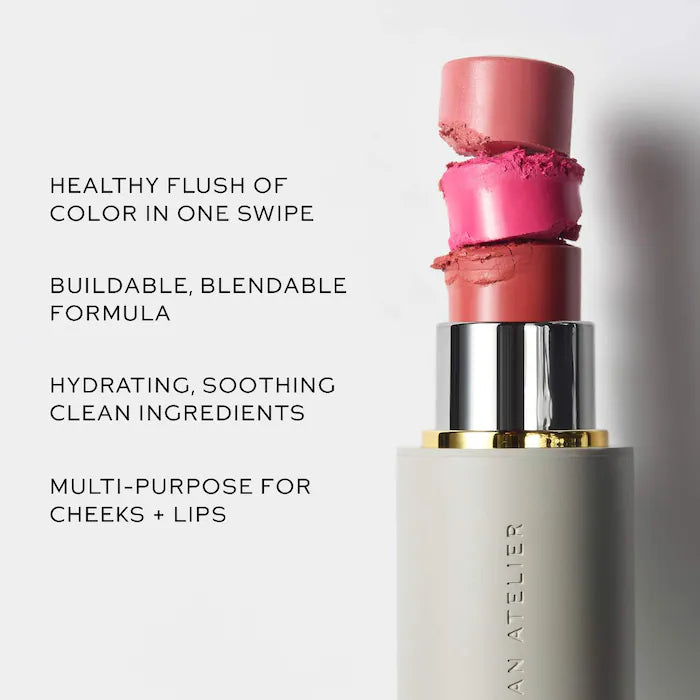 WESTMAN ATELIER Mini Petite Baby Cheeks Lip + Cheek Cream Blush Stick Petal