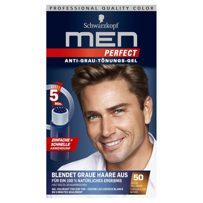 MEN PERFECT - Schwarzkopf Men Perfect 50 Natural Light Brown